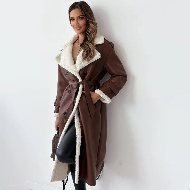 Signe Faux Leather Coat