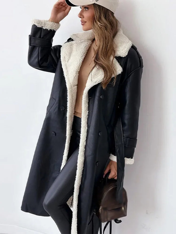 Signe Faux Leather Coat