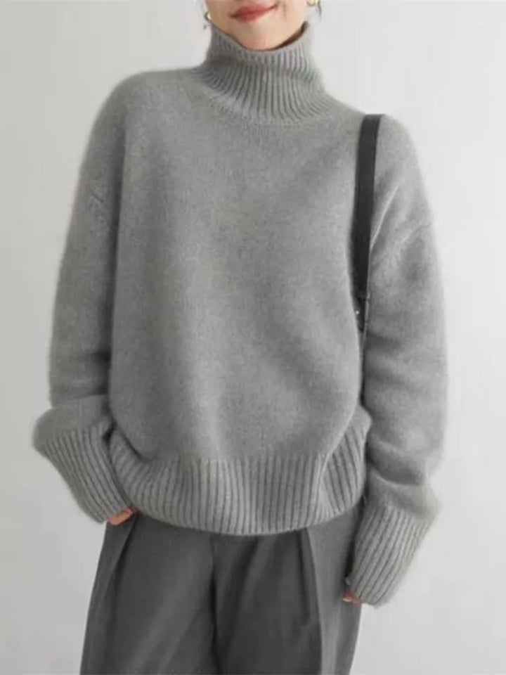 ROSE - HIGH COLLAR CASHMERE