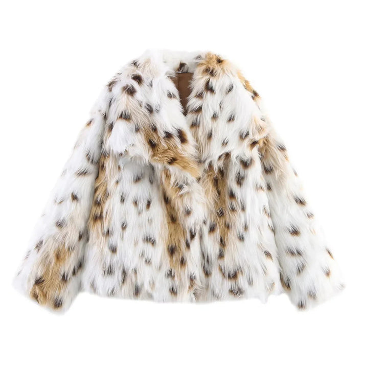 Eva Faux Fur Coat–  Warm Fluffy Jacket